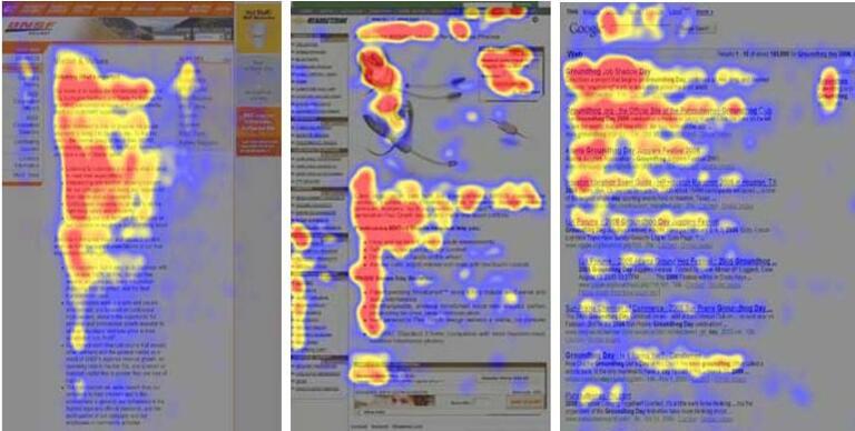 尼爾森F型視覺(jué)：網(wǎng)頁(yè)瀏覽F型視覺(jué)圖